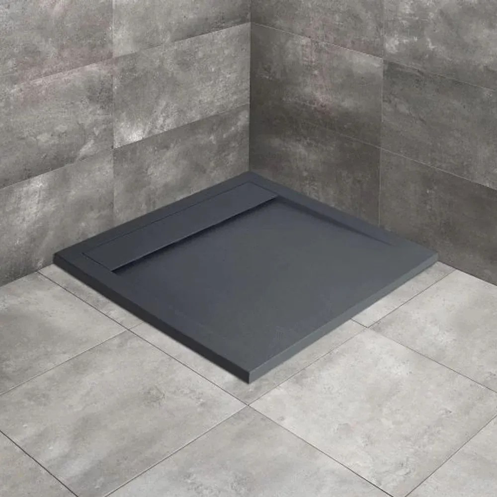 Cadita dus compozit patrata Radaway Teos C 90x90 cm antracit