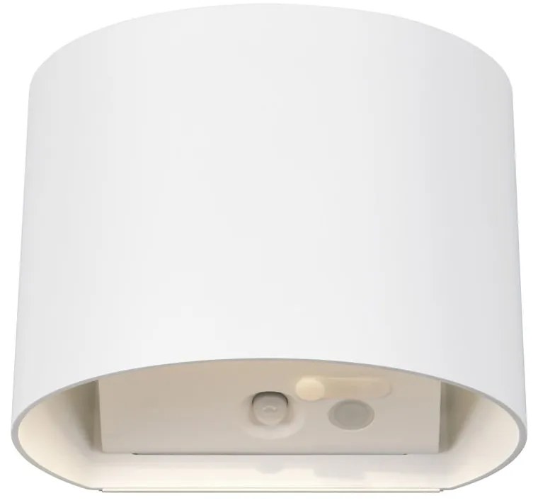 Corp de iluminat pentru exterior LED de perete cu senzor de mișcare cu USB (înălțime 10 cm) Genie – Trio