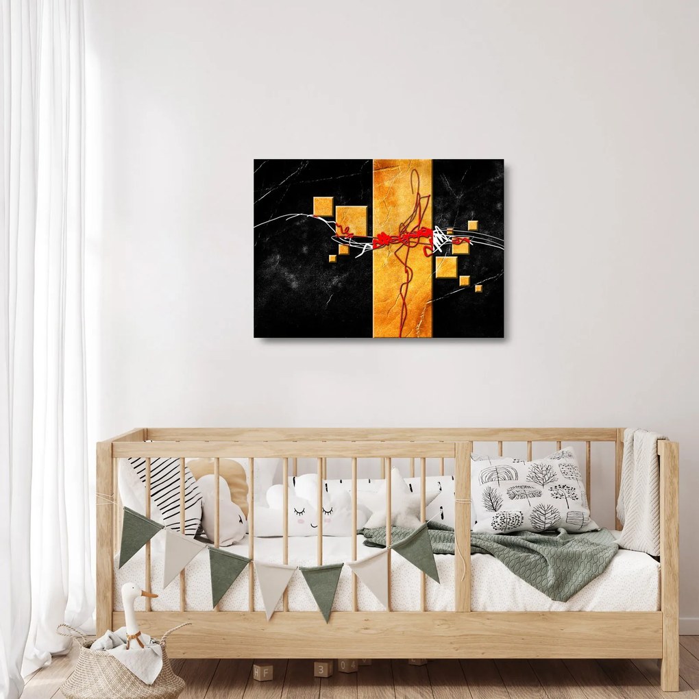 Tablou pe sticlă abstract - Dansatoare (70x50 cm)