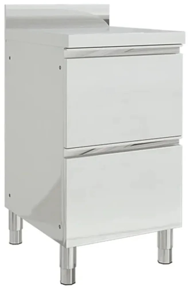 vidaXL Dulap de bucătărie comercial cu 2 sertare 50x60x96 cm