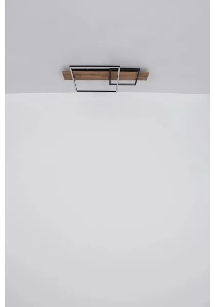 Globo VANNI 67289D1 - plafonieră LED, 24W/230V, maro/negru