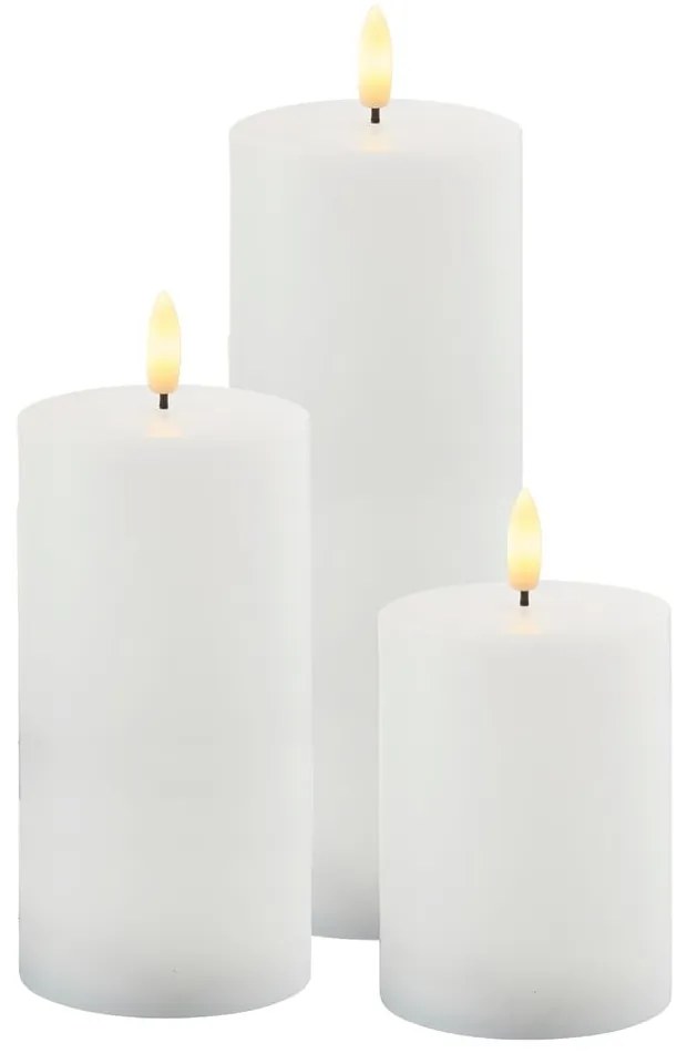 Lumânări LED 3 buc. (înălțime 20 cm) pentru exterior Sille – Sirius