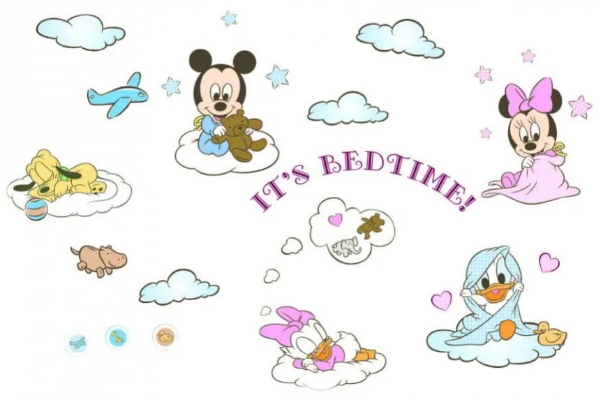 Sticker perete It is Bed Time Disney 120 x 75 cm