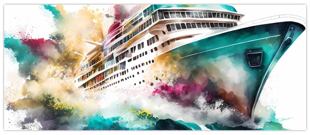 Tablou - Acuarelă mare (120x50 cm)