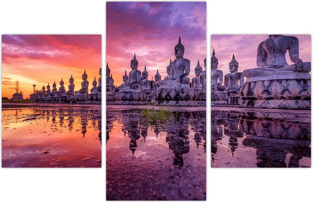 Tablou - Buddha la apus (90x60 cm)