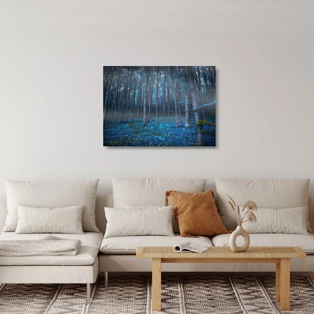 Tablou pe sticlă - Pădurea magică (70x50 cm)