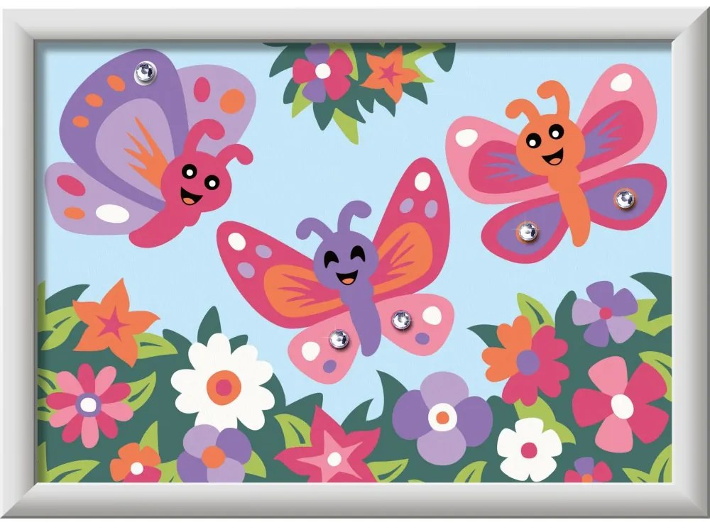 PICTURA PE NUMERE FLUTURI FERICITI - RAVENSBURGER (RVSPBN23721)