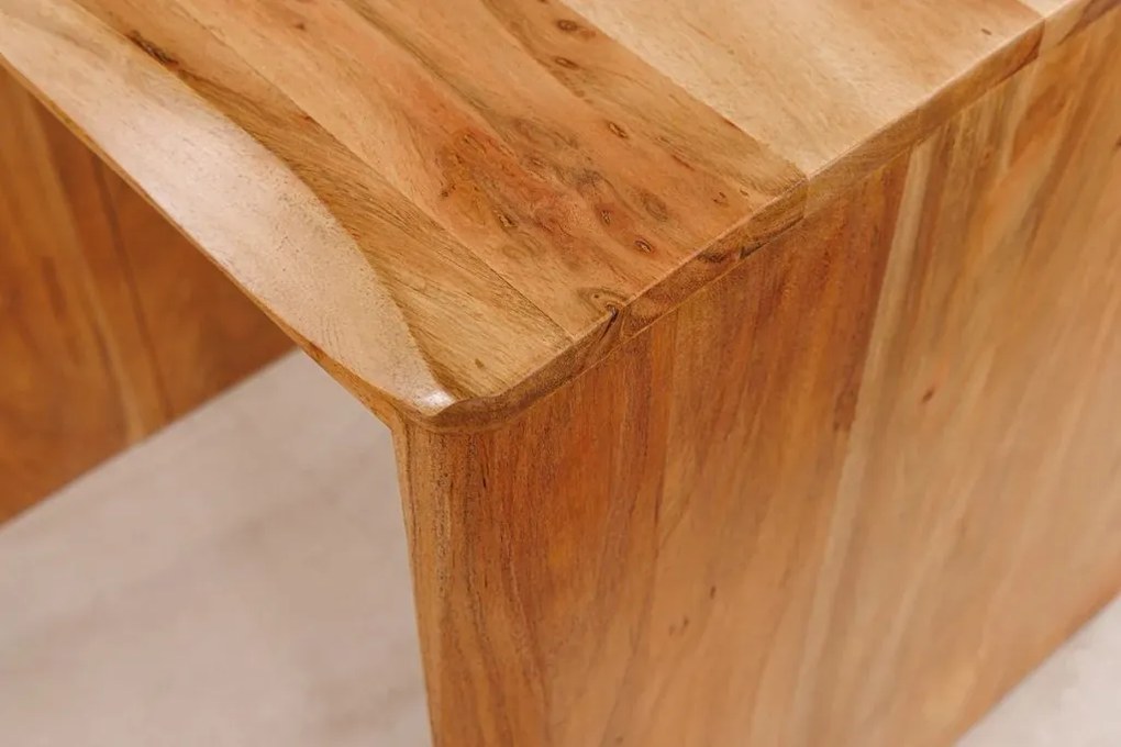 Set de 2 masute din lemn de salcam MAMMUT