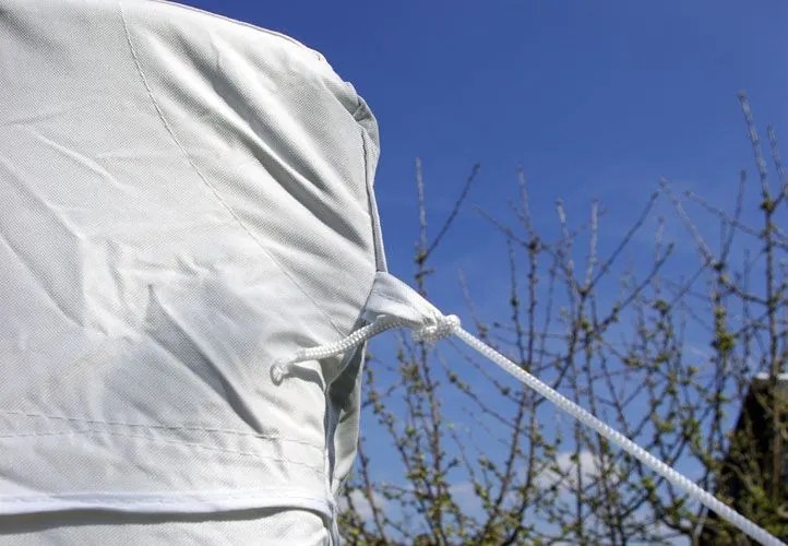 Cort de grădină - alb, 4 x 4 m