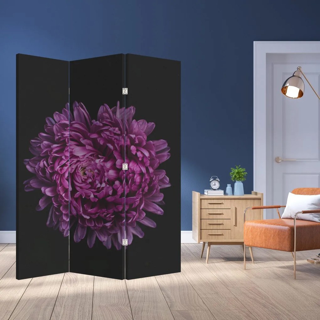 Paravan - Floare violetă (126x170 cm)