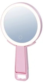 Immax 09102L - Oglindă cosmetică dimabilă LED CCT SWEET, 3W/5V, roz