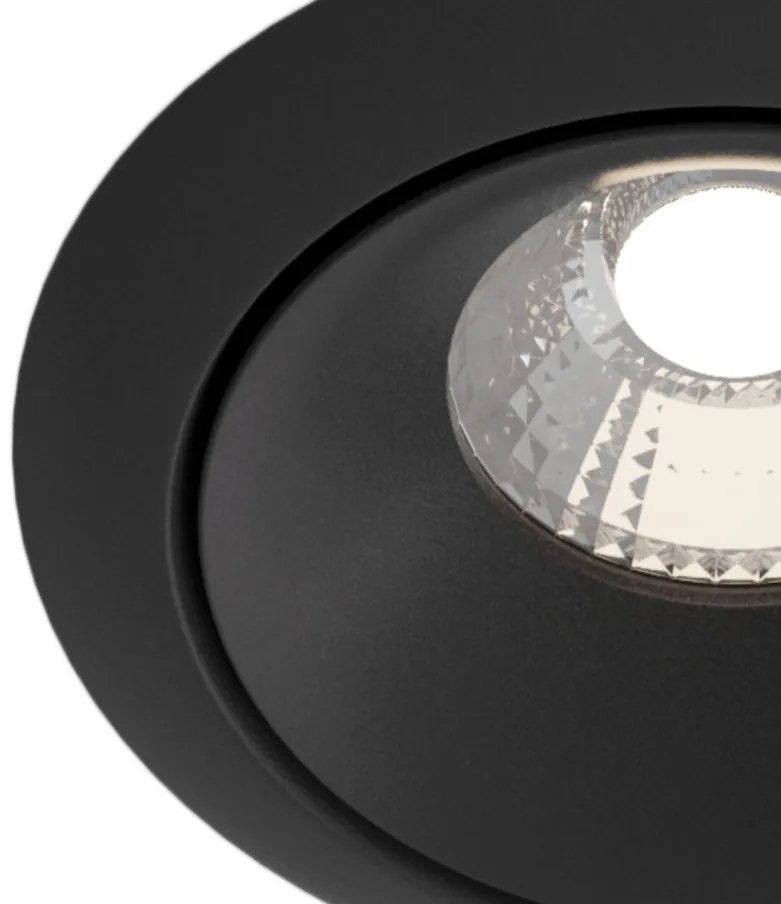 Spot incastrabil LED design modern Yin negru MYDL031-2-L12B