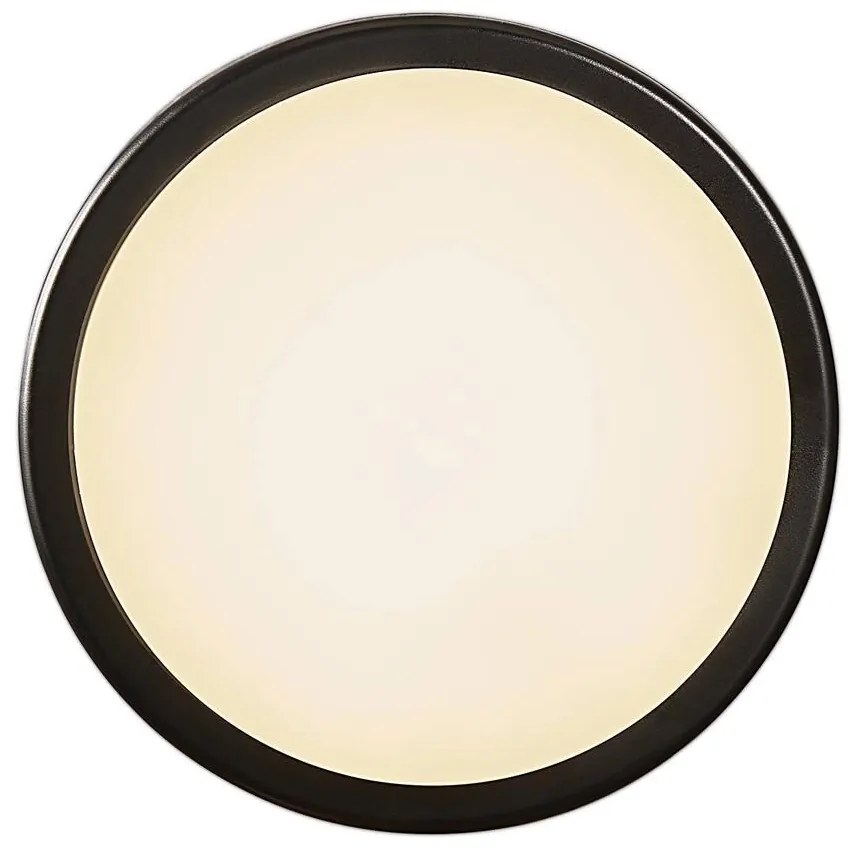 Aplica LED de perete pentru iluminat exterior design modern IP54 Cuba Energy Round negru 2019161003 NL