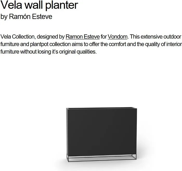 Jardiniera / Ghiveci plante design decorativ modern VELA WALL PLANTER basic
