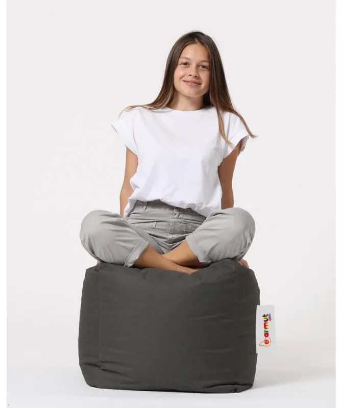 Fotoliu Puf Bean Bag Square Pouf - Fume