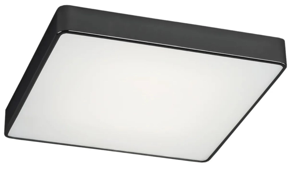 Plafoniera LED patrata design slim ONTARIO 45cm neagra