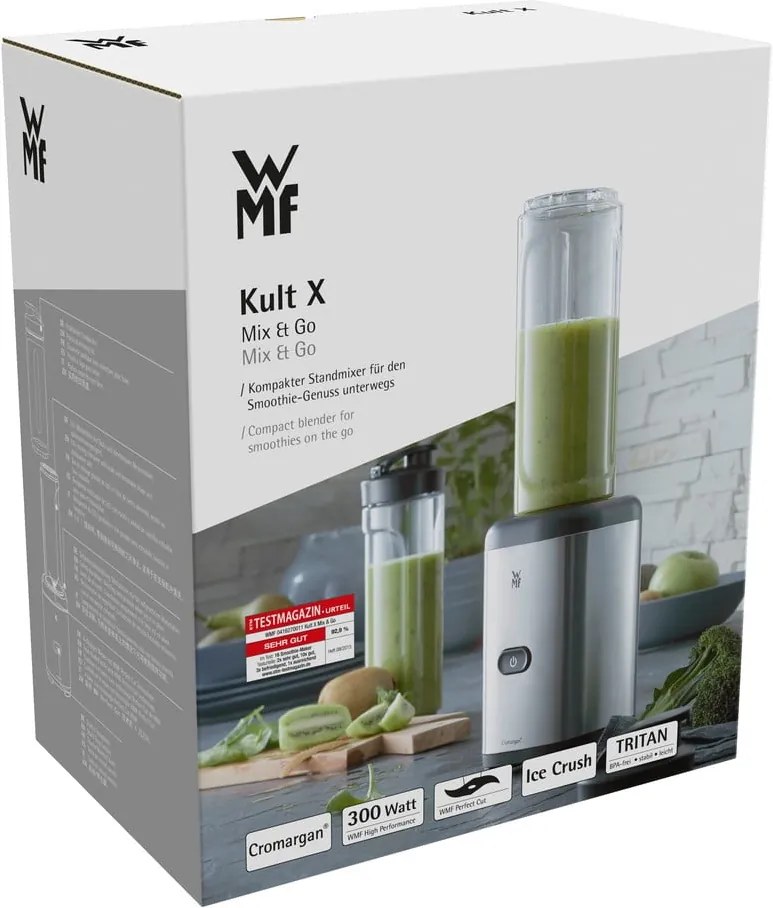 Mixer pentru cocktail fructe/legume WMF Kult X Mix & Go, inox