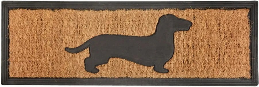 Covoraș intrare din cauciuc și fibre de cocos Esschert Design Dog, 25 x 75 cm