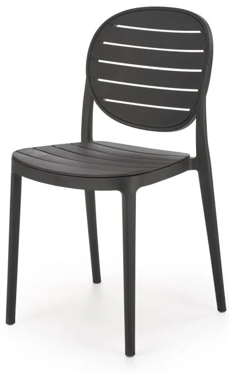 Scaun plastic K529 negru