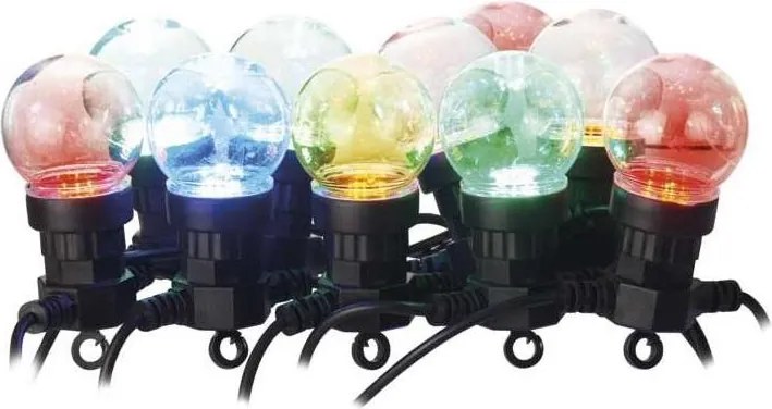 Ghirlandă LED decorativă pentru exterior, 50 LED/10 m, IP44, transparentă