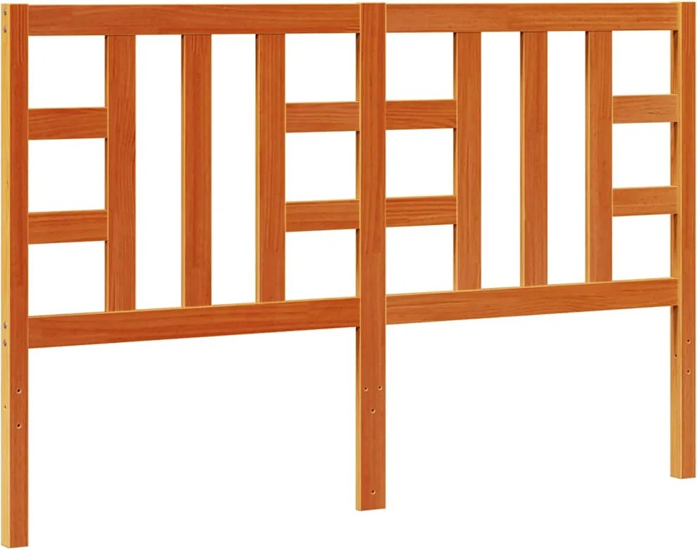 vidaXL Tăblie de pat, maro ceruit, 150 cm, lemn masiv de pin