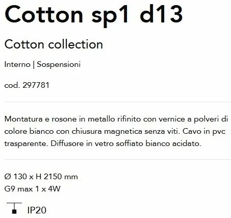 Pendul stil minimalist Cotton sp1 d13