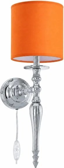 BRILAGI - Lampă de perete NUBILA 1xE27/60W/230V crom lucios/portocalie
