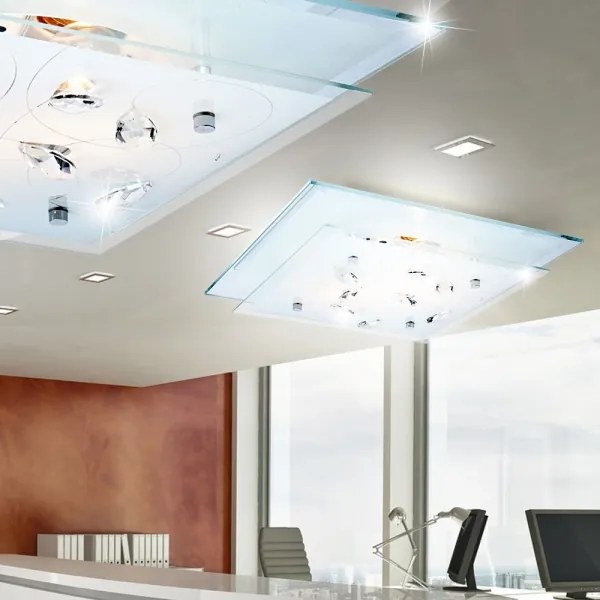 Globo 40408-2 - Plafoniera JASMINA 2xE27ILLU/40W/230V