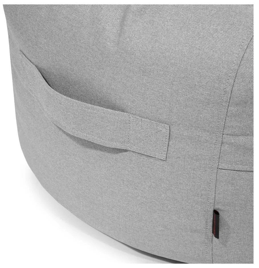 Fotoliu puf pentru copii gri deschis Roll 80 – SLOWDOWN