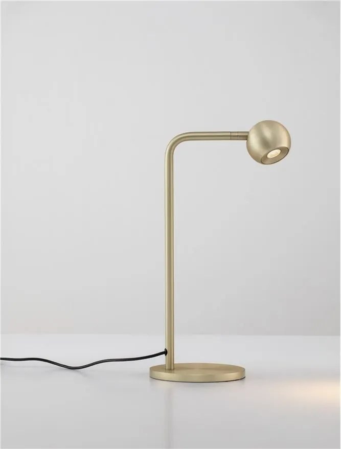 Lampa de masa cu spot LED SFERA aurie