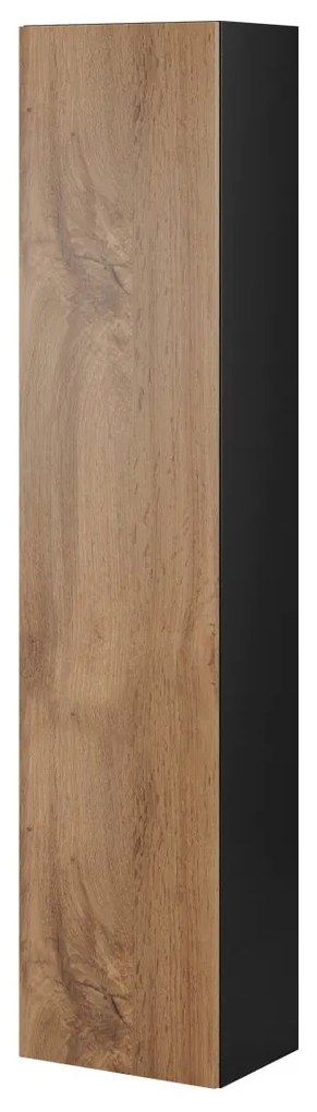 Dulap de perete înalt Zylia 180 (Negru + wotan). 1053750