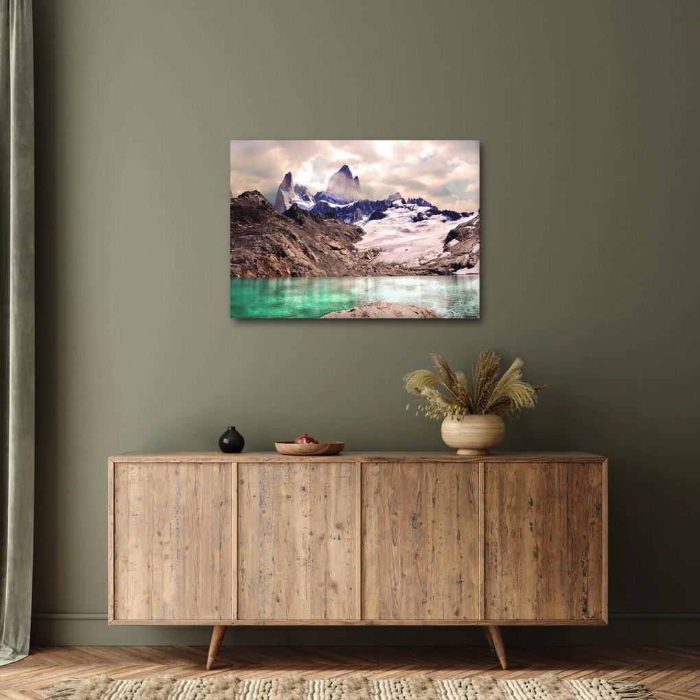 Tablou cu lac montan (70x50 cm)