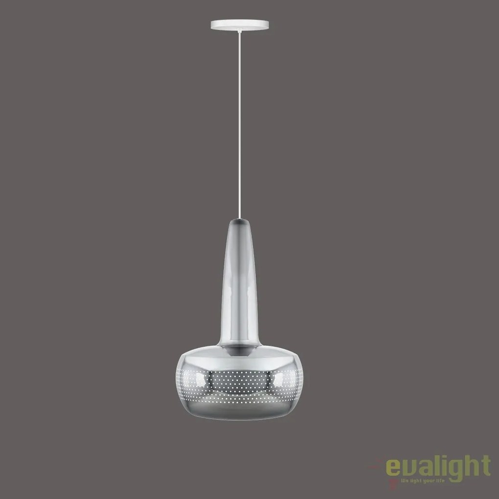 Abajur metalic design retro Clava Polished Steel