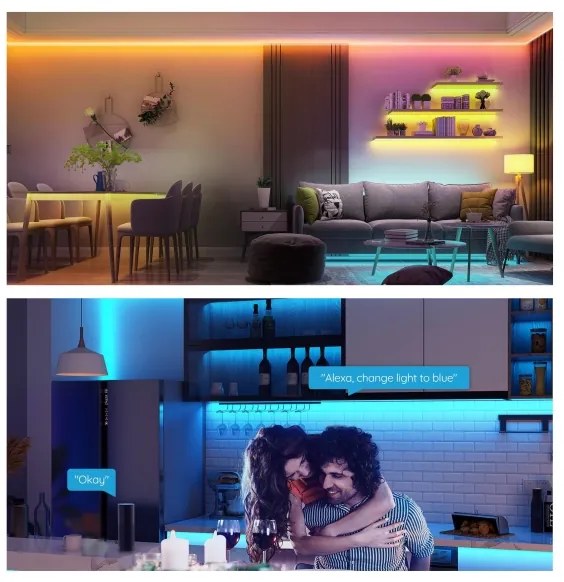 Govee - Bandă LED RGB dimabilă SMART LED/36W/24V 10m Wi-Fi