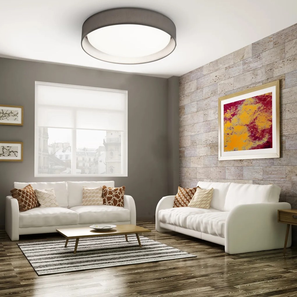 Lustra LED moderna 37cm Gianna gri 9371-37GY SRT