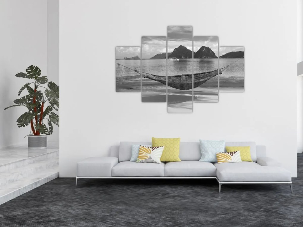 Tablou - Hamac pe plajă (150x105 cm)