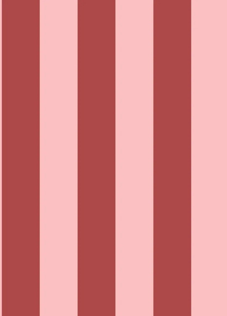 Tapet Happy Stripes, Raspberry, Rebel Walls