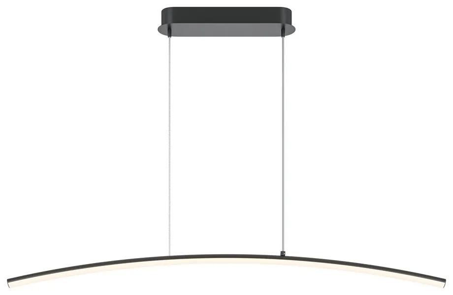 Lustra LED suspendata design minimalist Curve negru