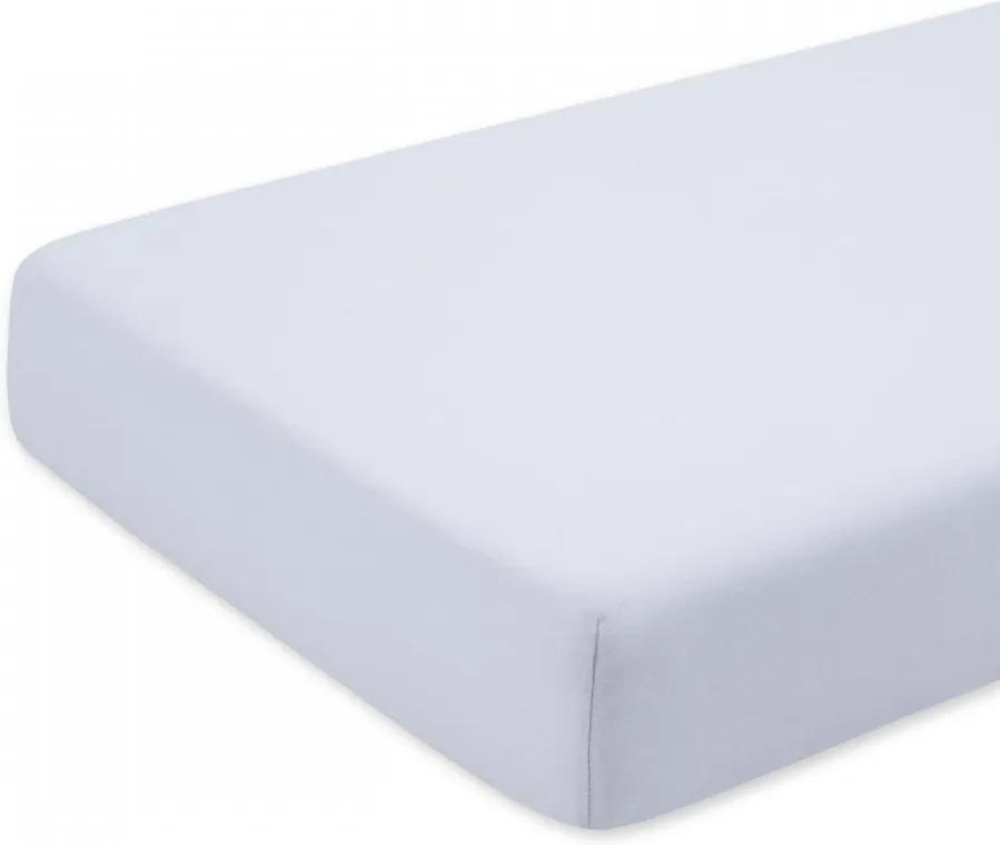 Cearceaf alb cu elastic pentru saltea 80 x 160 cm