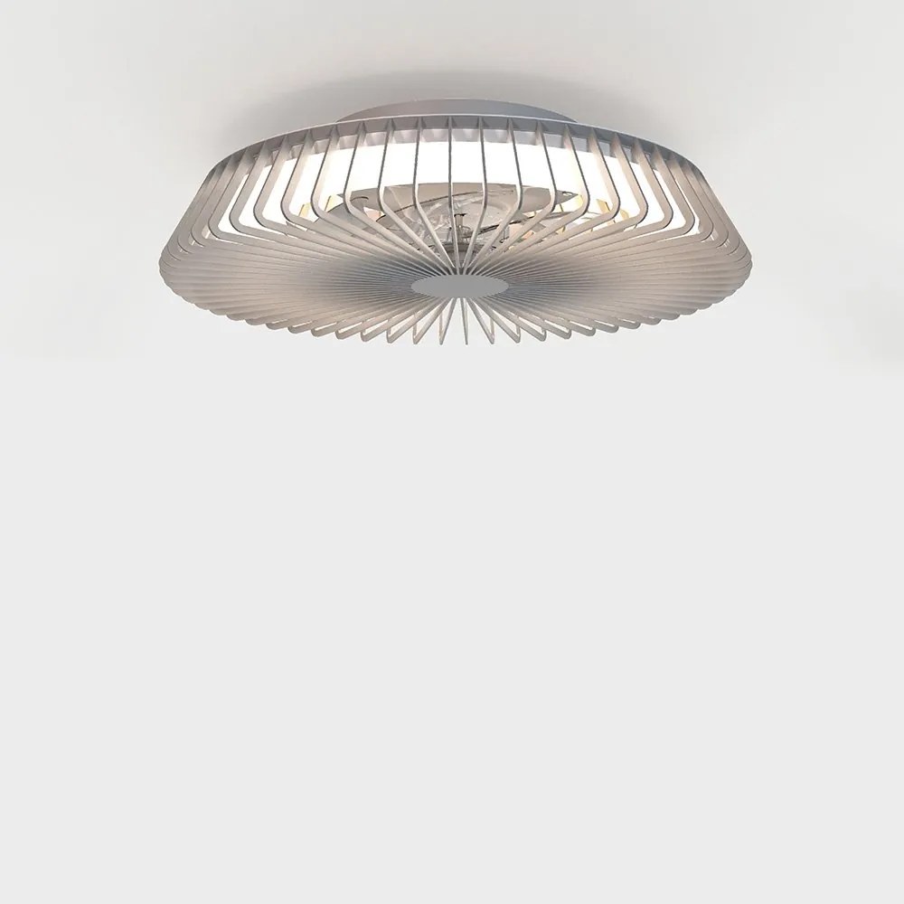 Lustra LED Smart cu Ventilator si telecomanda HIMALAYA argintiu