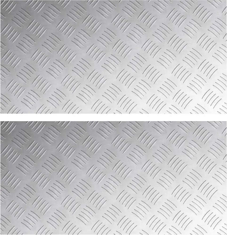 vidaXL Trepte Dreptunghiular 2 pcs Argintiu 80 x 40 cm Aluminiu