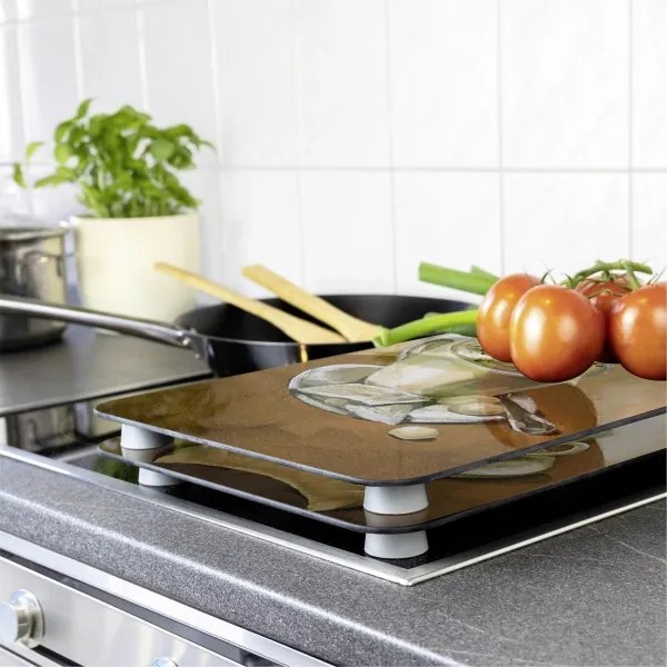 WENKO 2521280100 - Husă pentru placă 52x30 cm multicolor/gri/transparentă