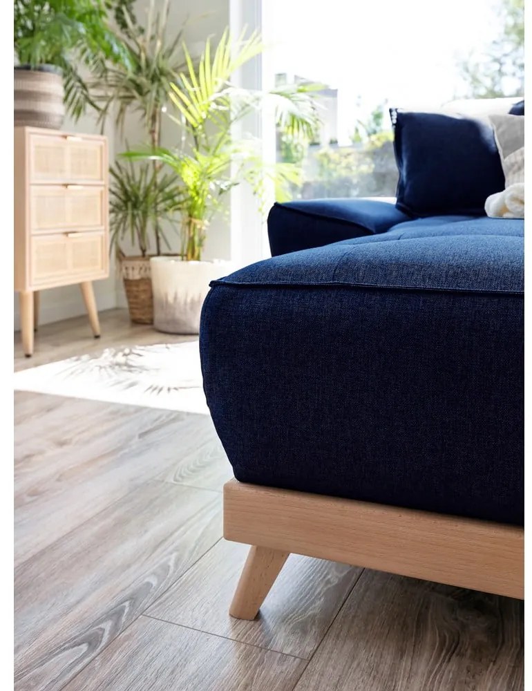 Colțar variabil extensibil Miuform Dazzling Daisy, albastru petrol