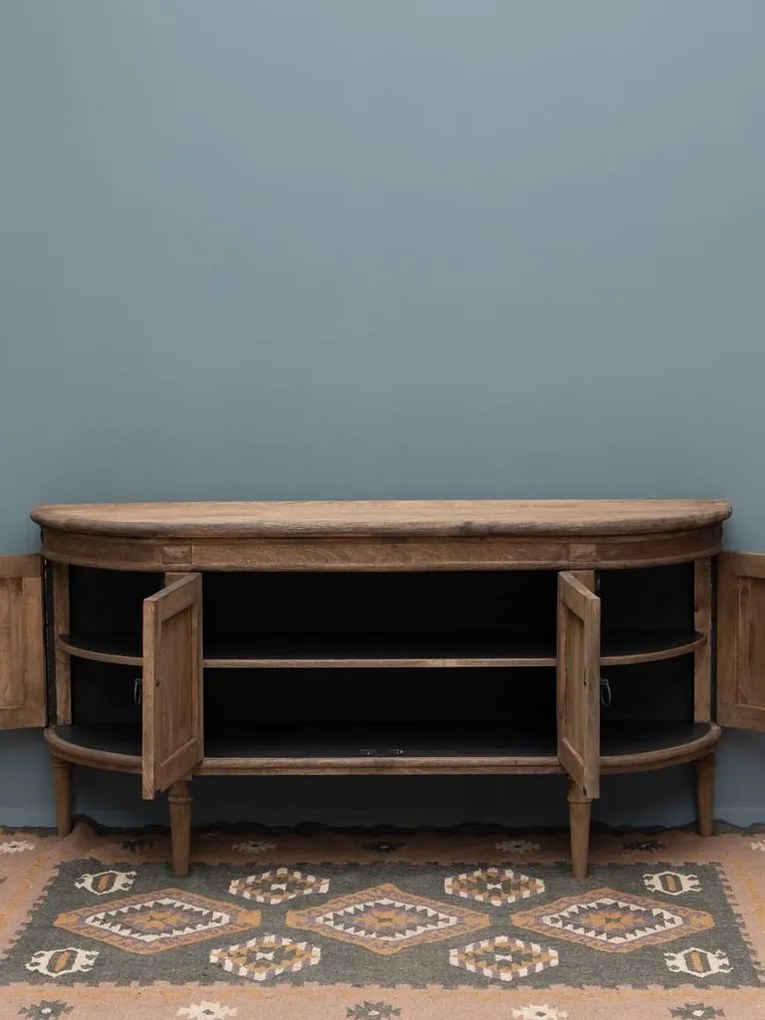 Bufet din lemn masiv de mango cu 4 uși, „Beaussant”