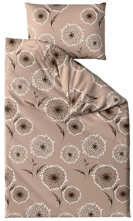 Lenjerie de pat din microfibra tip velur PAMPELINO maro deschis Dimensiune lenjerie de pat: 70 x 90 cm | 140 x 220 cm