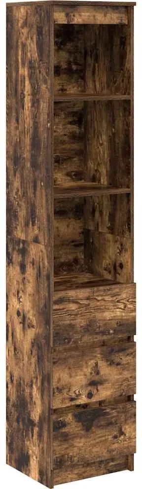 vidaXL Tablou stejar afumat 37,5x35x180 cm Lemn prelucrat