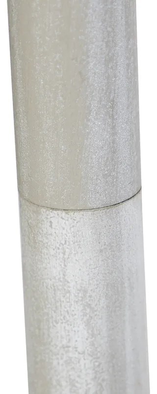 Lampă de podea țară taupe cu abajur de in 45 cm - Classico