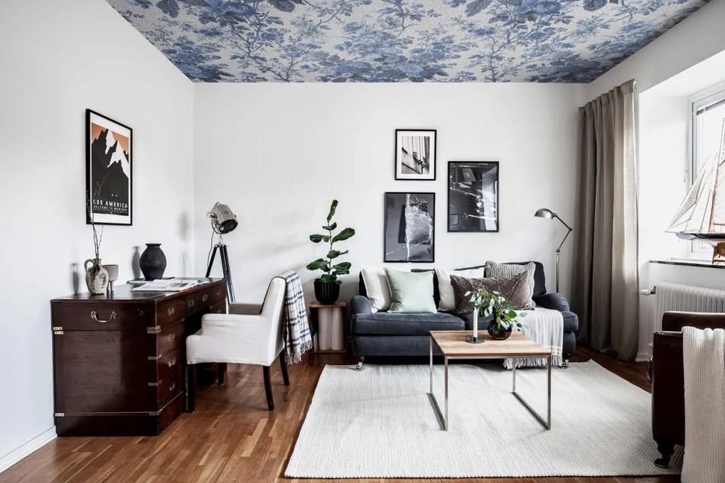 Fototapet, Porcelain, Blue, Rebel Walls