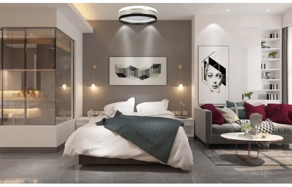 Plafonieră LED dimabilă SMART CORAL GOLD LED/24W/230V neagră/albă + telecomandă