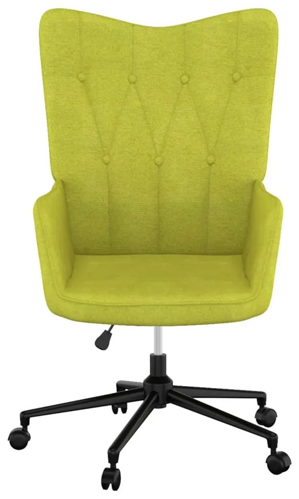 327649 vidaXL Scaun de relaxare, verde, material textil
